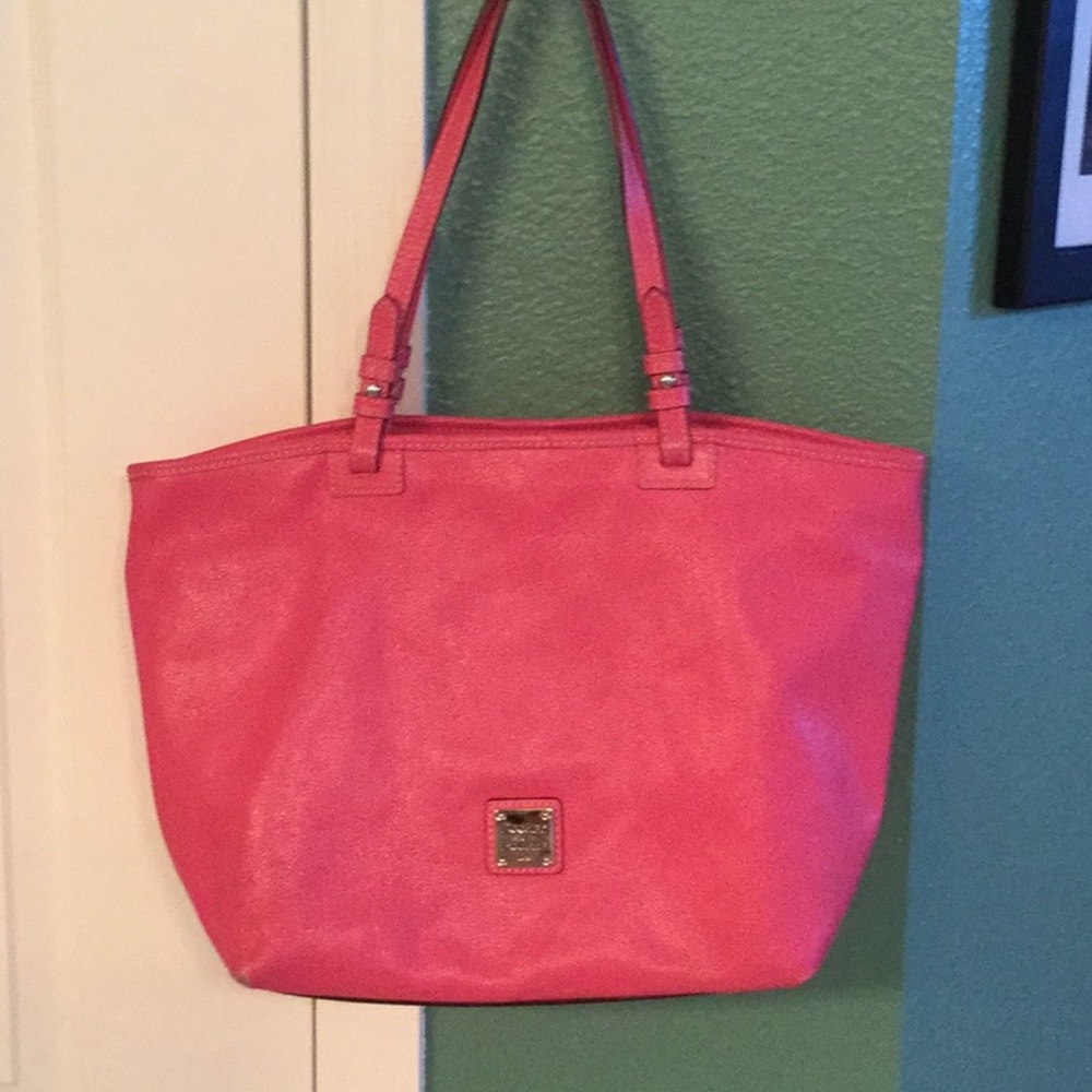 Dooney and Bourke pink leather tote